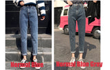 Winter Women 2019 Loose Women High Waist Velvet Jeans
