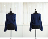 Winter Women Pullover V-neck Sexy Off Shoulder Sweater Knitted Jumpers