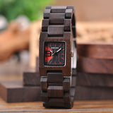 BOBO BIRD 25mm Small Women Watches Wooden Quartz Wrist Watch Best Girlfriend Gifts in wood Box
