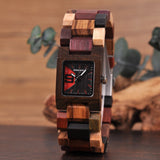 BOBO BIRD 25mm Small Women Watches Wooden Quartz Wrist Watch Best Girlfriend Gifts in wood Box