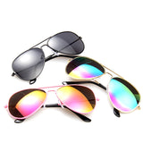 Brand Child Sunglasses Mirror Glasses Metal Pilot Sunglasses For Kids