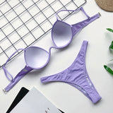 Sexy Push Up Bikini Set Swimwear High Cut Suit Beach Wear