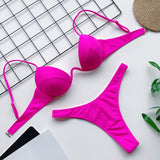 Sexy Push Up Bikini Set Swimwear High Cut Suit Beach Wear