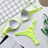 Sexy Push Up Bikini Set Swimwear High Cut Suit Beach Wear