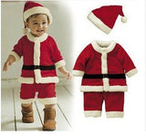 Christmas Baby Santa Claus Cosplay Costume Long Sleeve Cute Infant Winter Baby Dress
