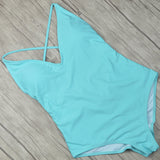 Sexy One Piece Swimsuit Women Swimwear Solid Black Thong