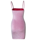 Summer Slim Women's Mini Tight Thin Shoulder Strap Short Dress
