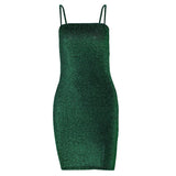 Summer Slim Women's Mini Tight Thin Shoulder Strap Short Dress