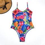 Sexy One Piece Swimsuit Women Swimwear Solid Black Thong