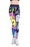 CHRLEISURE Digital Printing Workout Leggings High Waist