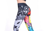 CHRLEISURE Digital Printing Workout Leggings High Waist