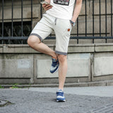 New Summer Men cotton beach elastic waist casual shorts