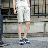 New Summer Men cotton beach elastic waist casual shorts