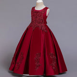 Embroidery Pageant Princess Dress Elegant Party Dress