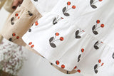 Humor Bear Autumn Cotton Cherry Printed Long Sleeve Princess Dress