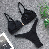 Sexy Push Up Bikini Set Swimwear High Cut Suit Beach Wear