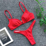 Sexy Push Up Bikini Set Swimwear High Cut Suit Beach Wear