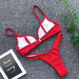 Sexy Push Up Bikini Set Swimwear High Cut Suit Beach Wear