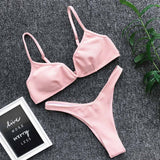Sexy Push Up Bikini Set Swimwear High Cut Suit Beach Wear