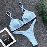 Sexy Push Up Bikini Set Swimwear High Cut Suit Beach Wear