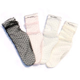 Summer Tulle Breathable Transparent Ultra-thin Mesh Polka Dots Socks