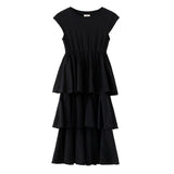 New Kids Summer Dress for Girls Cotton Layered Dress Beach