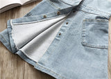 Summer Dress For Girls Sleeveless Denim Wash Strap Dress
