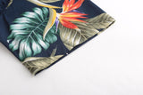 Mens Short Sleeve Beach Hawaiian Shirts Cotton Floral Shirts