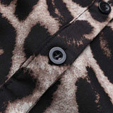 Women Ruffles Hem Blouse Elegant Lapel Neck Swallowtail Shirts