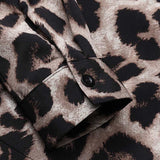 Women Ruffles Hem Blouse Elegant Lapel Neck Swallowtail Shirts