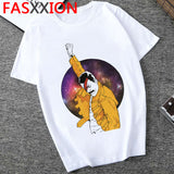 Freddie Mercury T Shirt Men Hip Hop Tshirt The Queen Band Graphic