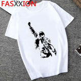 Freddie Mercury T Shirt Men Hip Hop Tshirt The Queen Band Graphic