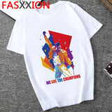 Freddie Mercury T Shirt Men Hip Hop Tshirt The Queen Band Graphic
