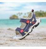 ULKNN Boy Summer Boy Student Child Slip Soft bottom Open Toe Sandals