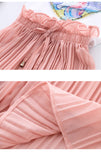 Summer Girls Clothes Unicorn Sequins Chiffon Pants Outfit Tracksuit