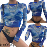 Womens Sexy Casual Crop Top Long Sleeve Slim Vest Tank Tops