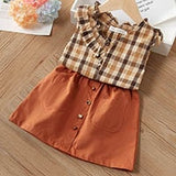 Melario Kids Sets Dot Summer Baby Sleeveless T-Shirt Shorts Suit