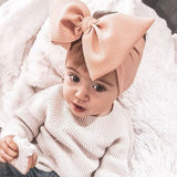 Adjustable Big Bow Headwrap Baby Headband Top Knot Headbands