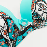 Sexy Print Swimwear Women Bikini Set Push Up Swimsuit