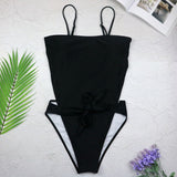 Sexy Swimwear One Piece Halter Push Up Swimsuit Bathing Suit