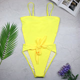 Sexy Swimwear One Piece Halter Push Up Swimsuit Bathing Suit