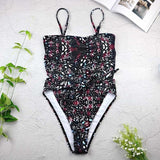 Sexy Swimwear One Piece Halter Push Up Swimsuit Bathing Suit