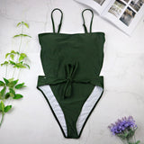 Sexy Swimwear One Piece Halter Push Up Swimsuit Bathing Suit