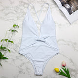 Sexy Swimwear One Piece Halter Push Up Swimsuit Bathing Suit