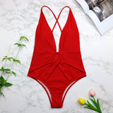 Sexy Swimwear One Piece Halter Push Up Swimsuit Bathing Suit