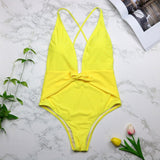 Sexy Swimwear One Piece Halter Push Up Swimsuit Bathing Suit
