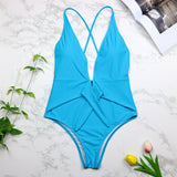 Sexy Swimwear One Piece Halter Push Up Swimsuit Bathing Suit