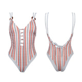 ROSIELARS Beachwear Sexy Low Cut One Piece Women Swimsuit