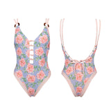 ROSIELARS Beachwear Sexy Low Cut One Piece Women Swimsuit