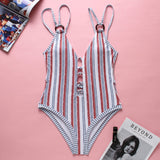 ROSIELARS Beachwear Sexy Low Cut One Piece Women Swimsuit